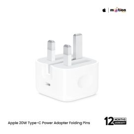 Apple 20W Type-C Power Adapter (Folding Pins) - White