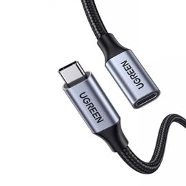 UGREEN US372 (80810) USB-C Male To Female Gen2 5A Braided Cable 0.5m