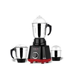 Saffron Vivo Mixer Grinder/ Blender (3 Jars, Steel)