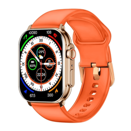 Imilab Imiki SF1 Curved 2.01inch Amoled Calling Smart Watch Metal Body - Rose Gold