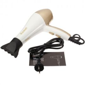 Kemei KM-810 Hair Dryer  (950 W, White)