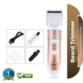Kemei KM-9020 Beard Trimmer For Men– Gold