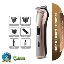 Kemei KM 418 Professional Hair Trimmer 45 min Runtime 4 Length Settings  (Multicolor)