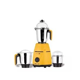 Saffron Kitchen Chef Blender Juicer Mixer Grinder (3 Jars, Metallic Yellow, Steel)