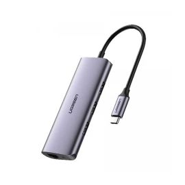 UGREEN CM252 (60718) USB-C To 3xUSB + RJ45 + USB-C Ethernet Multifunction Adapter Hub